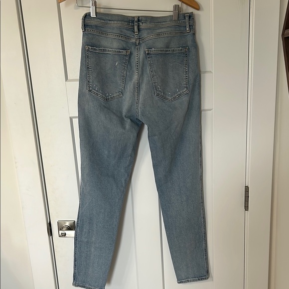 Agolde Women's Straight Leg Jeans - Light Blue - Picture 8 of 9